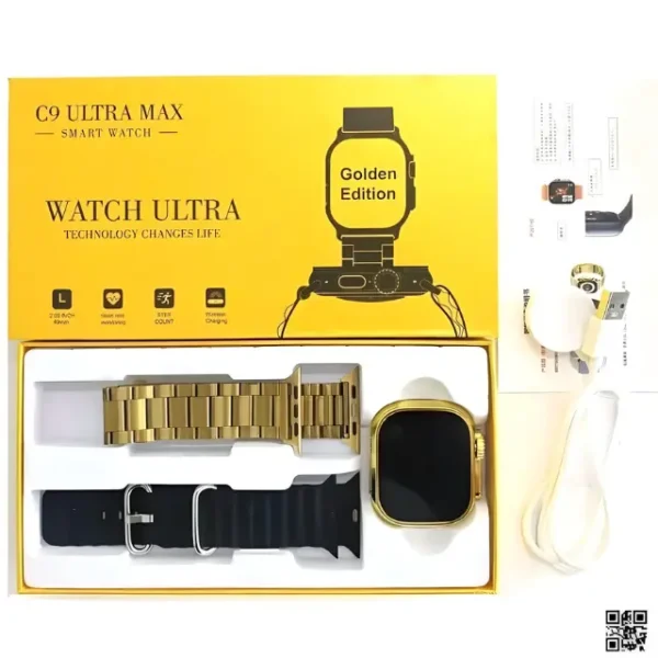 2 C9 Ultra 2 gold edition with 2 strap
