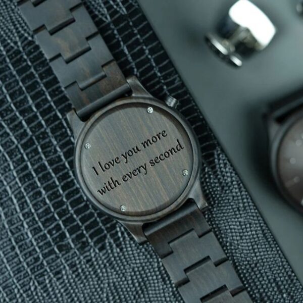 Pro (24) Black Engraved Men Watch