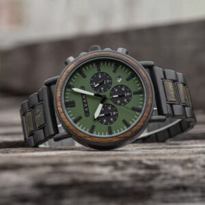 Engraved Wood Watch