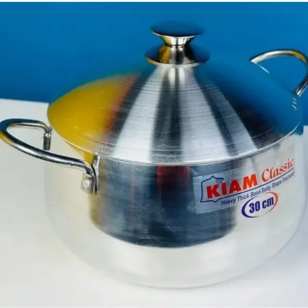 KIAM Classic Belly Shape Saucepan 30cm Induction Bottom