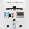 Wireless Mouse (2) GearUP WM30 Transparent Crystal 2.4G + Bluetooth Magnetic Wireless Mouse