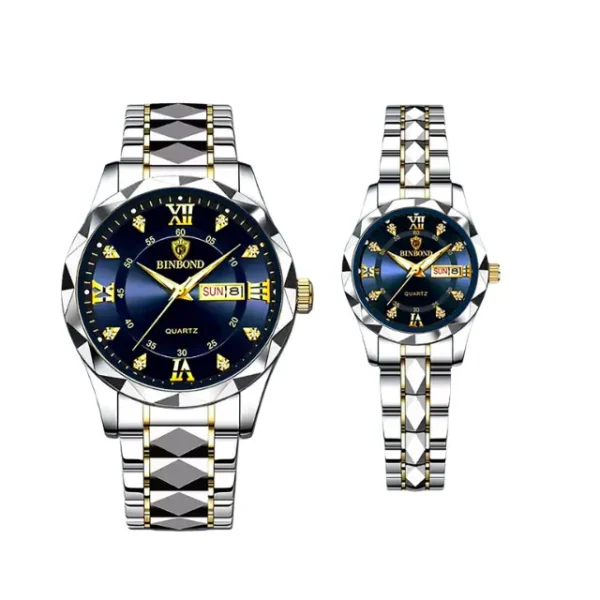 BINBOND Top Brand Luxury Fashion Couple Watches