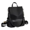 Backpack Nylon Waterproof Anti-Theft Travel Bagpack(black) (2) Backpack Nylon Waterproof Anti-Theft Travel Bagpack(black)