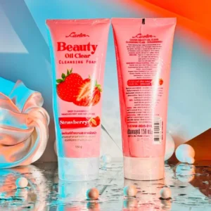 Cavier Beauty Oil Clear Cleansing Foam in Strawberry scent