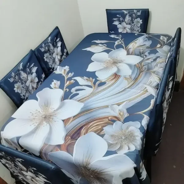 China Premium 3D Print Table Cloth Set