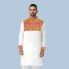 Colors Printed Stylish Semi Logn Panjabi (1) Colors Printed Stylish Semi Logn Panjabi