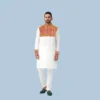 Colors Printed Stylish Semi Logn Panjabi (2) Colors Printed Stylish Semi Logn Panjabi