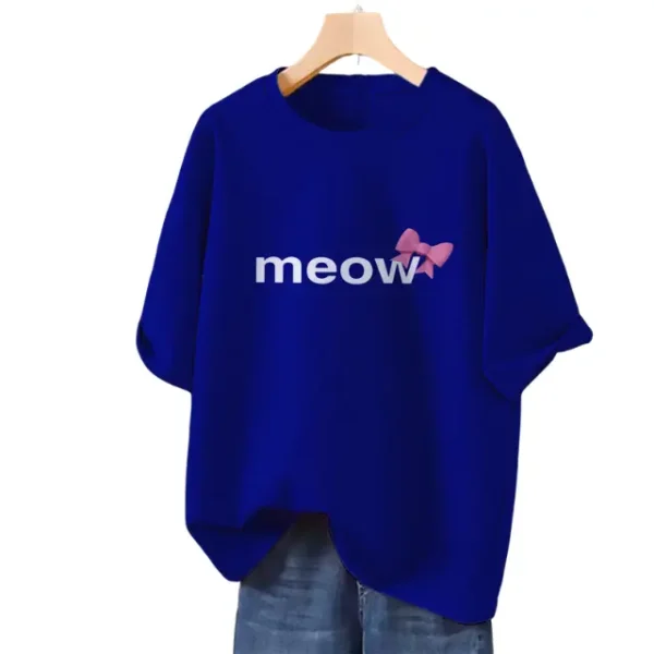 Drop shoulder T-shirt for Women (Blue) Drop shoulder T-shirt for Women (Blue)