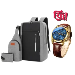 Exclusive 3-in-1 Bag Set with Free Watch!