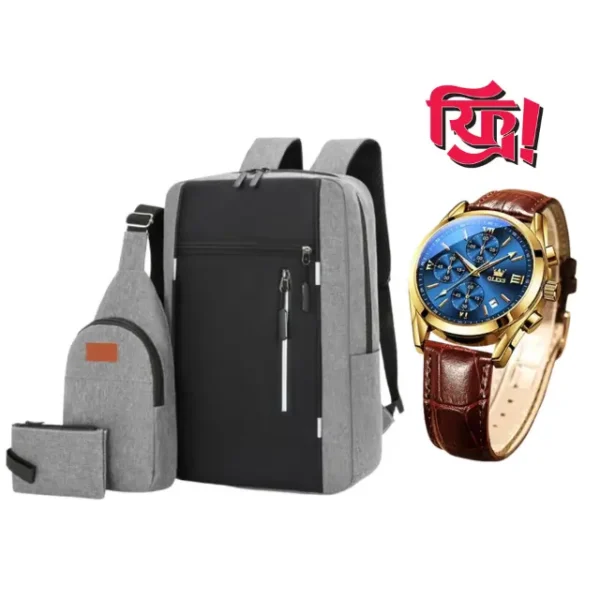 Exclusive 3-in-1 Bag Set with Free Watch! (1) Exclusive 3-in-1 Bag Set with Free Watch!