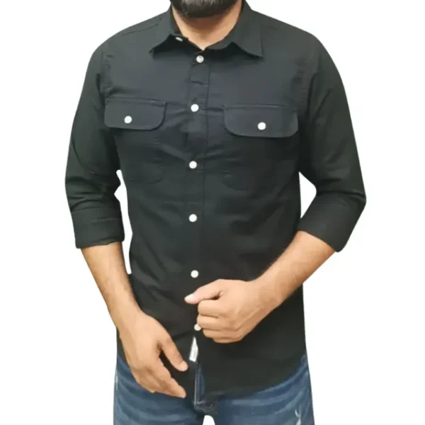 Fashionable casual shirt for men(black) Fashionable casual shirt for men(black)