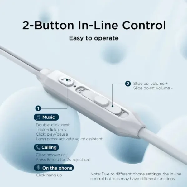 JR-EC06 TYPE-C Series In-Ear Metal Wired Earbuds – White