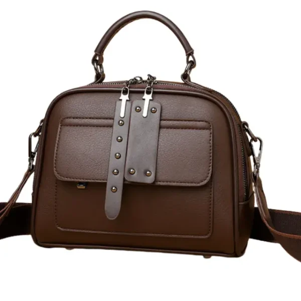 Multi-layer large capacity commuting bag(Coffee)