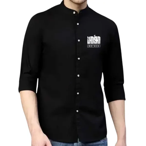 Premium Printed Ban Collar Shirt for Men