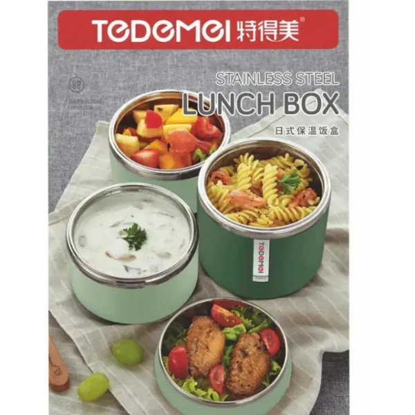 𝐓𝐞𝐝𝐞𝐦𝐞𝐢 𝟑.𝟓 𝐥𝐚𝐲𝐞𝐫𝐬 𝟏.𝟒𝟑𝐋 𝐒𝐭𝐚𝐢𝐧𝐥𝐞𝐬𝐬 𝐒𝐭𝐞𝐞𝐥 𝐁𝐨𝐰𝐥 𝐋𝐮𝐧𝐜𝐡 𝐁𝐨𝐱