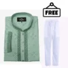 Embroidered Punjabi with Free Pajama (2) Embroidered Punjabi with Free Pajama