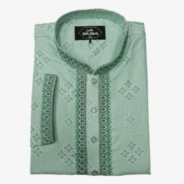 Embroidered Punjabi with Free Pajama (3) Embroidered Punjabi with Free Pajama