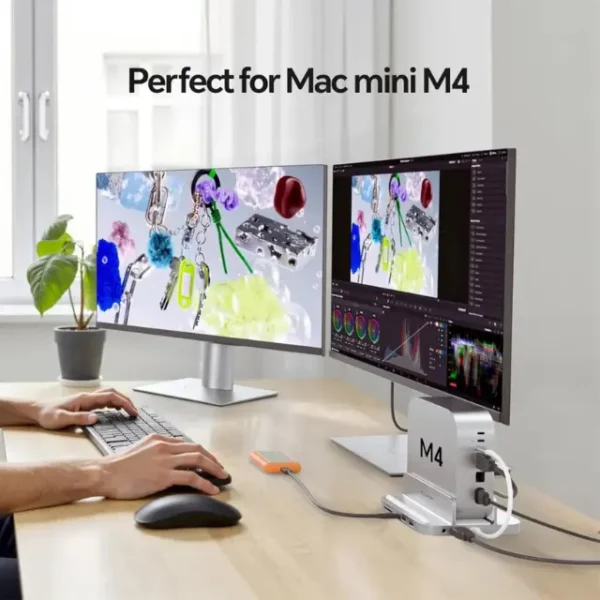 PULWTOP BS212D 9-in-1 Mac mini M4 Dock with SSD Enclosure (3) PULWTOP BS212D 9-in-1 Mac mini M4 Dock with SSD Enclosure