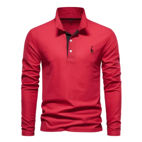 Men's cotton POLO T-shirt (2) Men's cotton POLO T-shirt