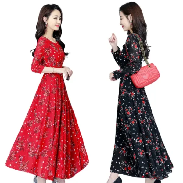 Women's Long-Sleeve Dress (1) Women's Long-Sleeve Dress