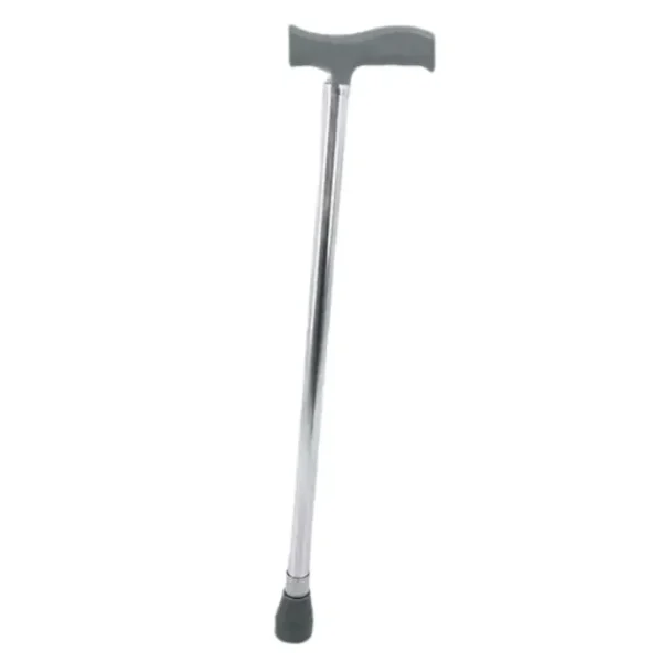 Solid Silver Non-Slip Walking Stick for the Elderly