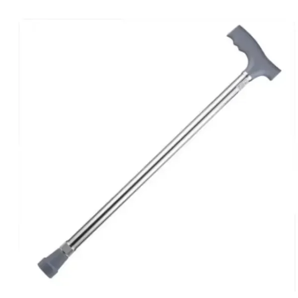 Solid Silver Non-Slip Walking Stick for the Elderly