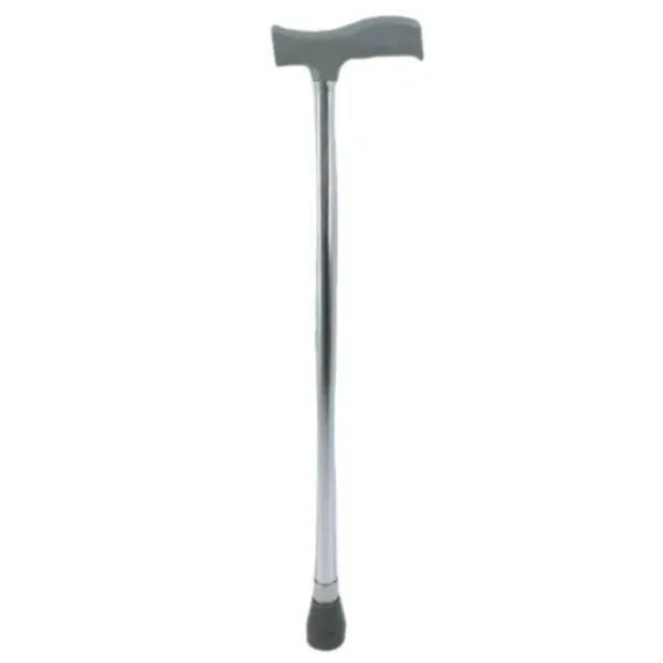Solid Silver Non-Slip Walking Stick for the Elderly
