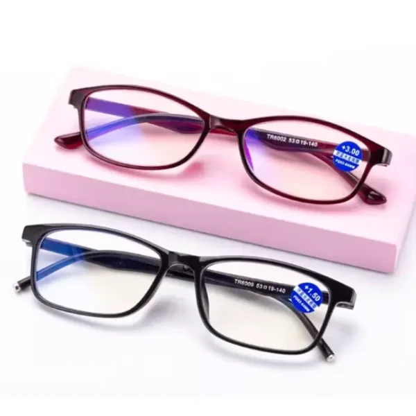 Anti-blue light presbyopic glasses