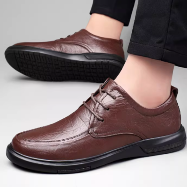 Cowhide Youth Leather Shoes