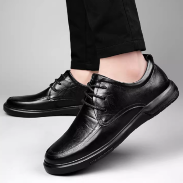 Cowhide Youth Leather Shoes