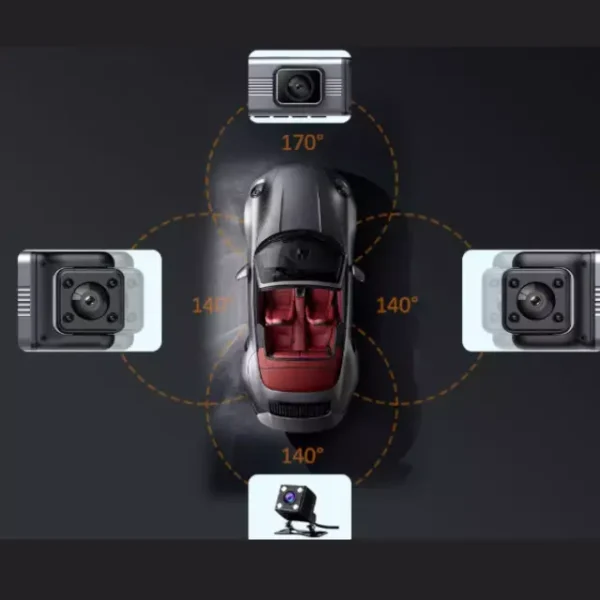 Dash Cam Four-Camera