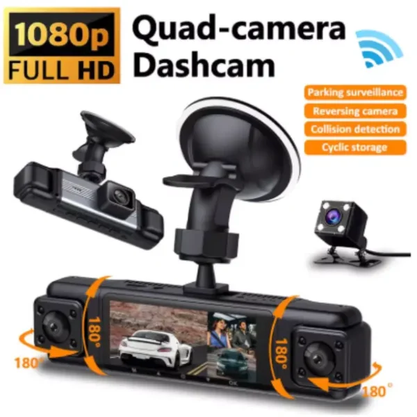 Dash Cam Four-Camera