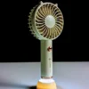 Portable Mini Fan with LED light (2) Portable Mini Fan with LED light