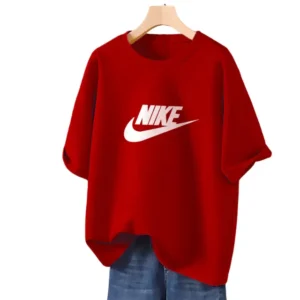Drop shoulder T-shirt for Women (Red) Drop shoulder T-shirt for Women (Red)